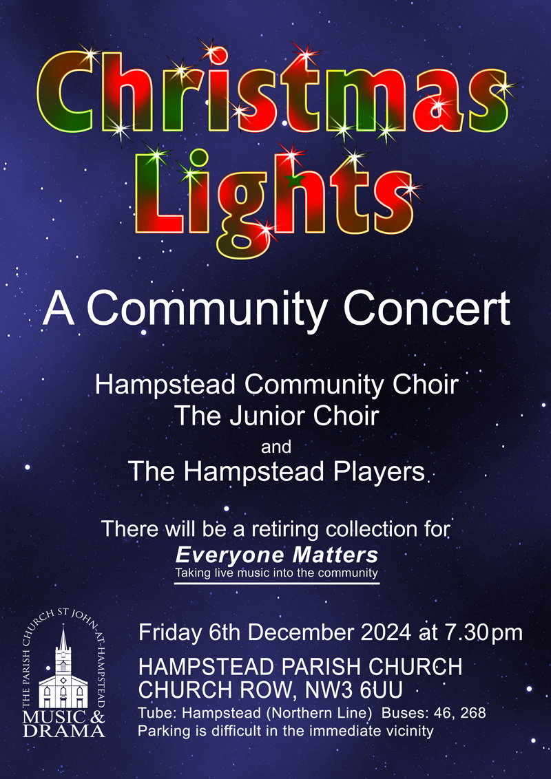 Christmas Lights Community Concert flyer