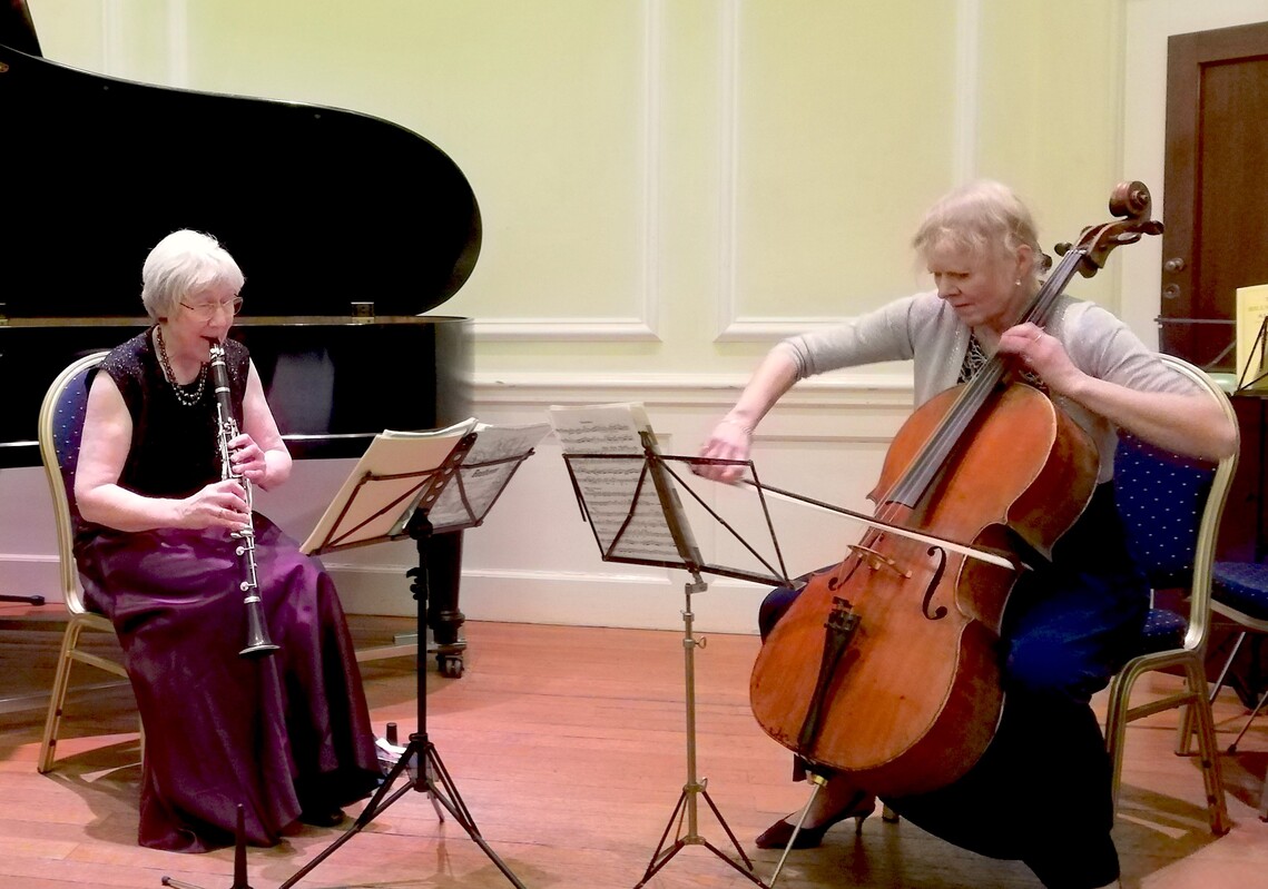 Cello and clarinet at Ripley Arts Centre