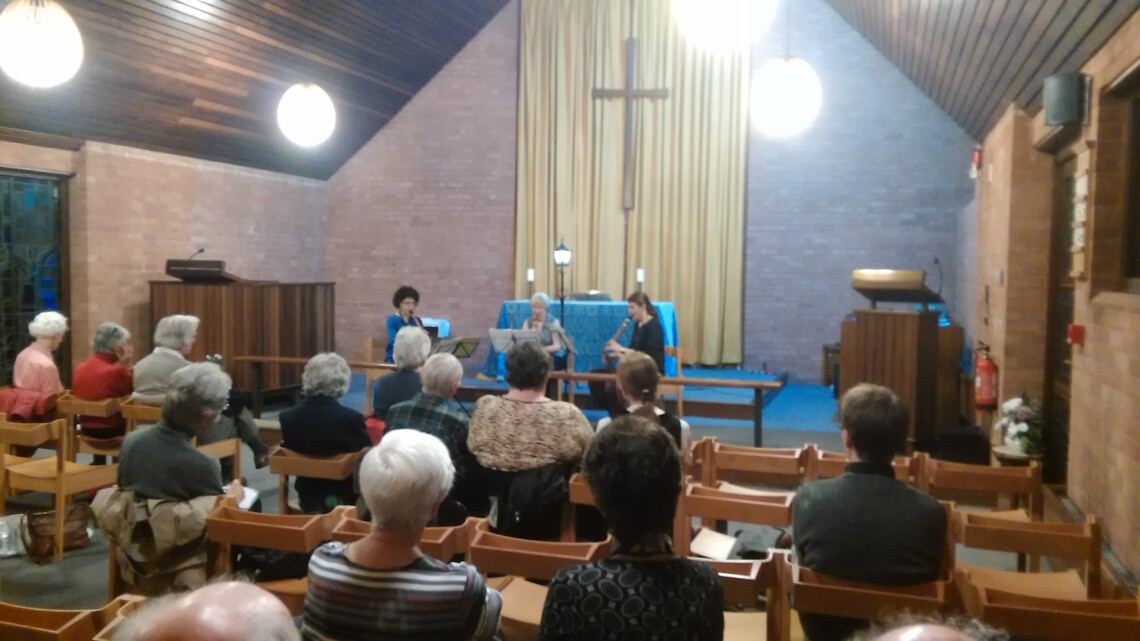 Lesley, Ingrid and Margaret perform trios by Mozart on the basset horns of 1800